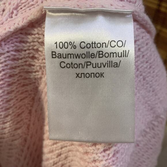 Marble Scotland Powder Pink Sleeveless Turtleneck Poncho Sweater Vest XS Soft - Picture 7 of 8